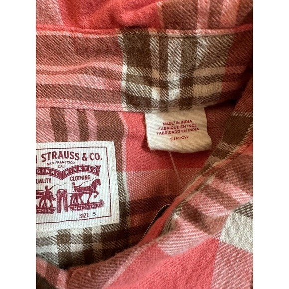 Levi Strauss‎ & Co. LS Western Plaid Pearlsnap Buttonfront Shirt Size S - Picture 12 of 15